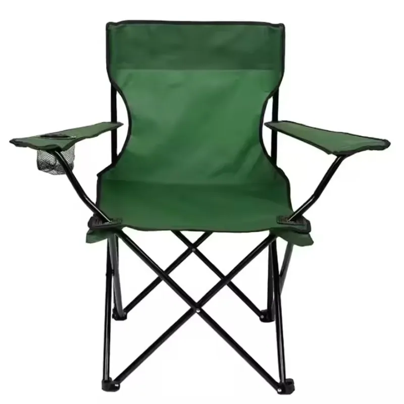 

Modern Design Anti-Rust Steel Frame Beach Chair with 5-Position Recline Foldable Carry Strap Oxford Fabric Outdoor Furniture