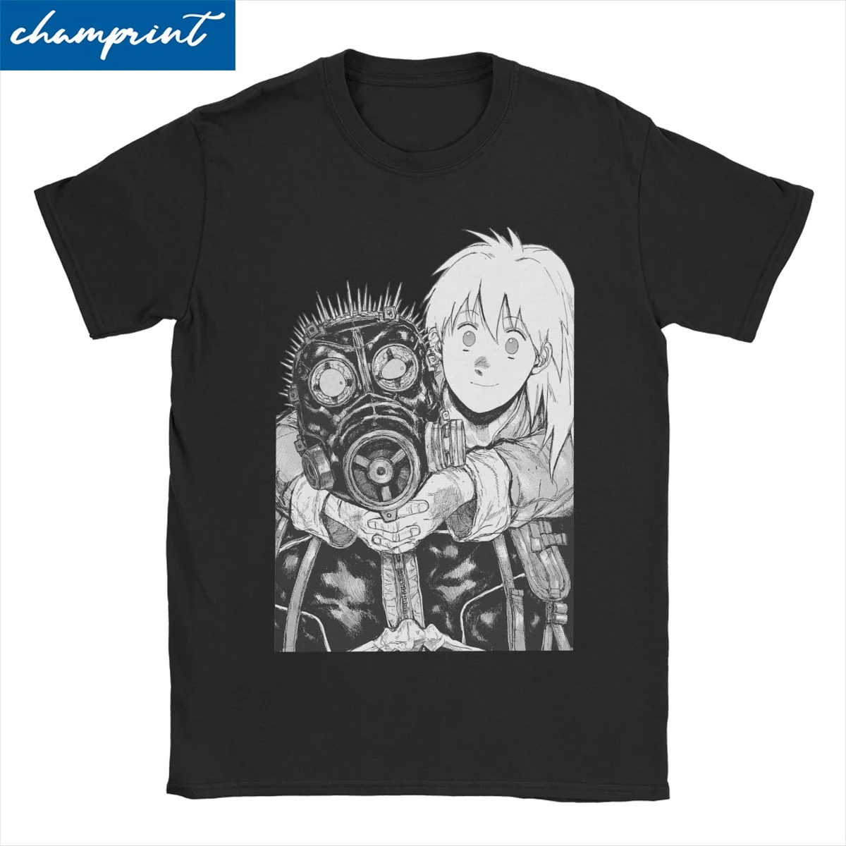 Dorohedoro Nikaido And Caiman Men Women\'s T Shirt Anime Vintage Tees Short Sleeve Round Neck T-Shirt Pure Cotton Printing Tops