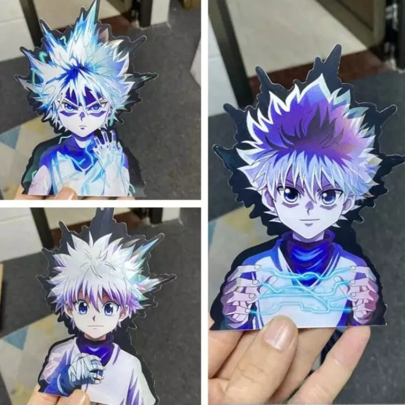

HUNTER×HUNTER 3D Gradient Magic Sticker Anime Changing Car Sticker Refrigerator Decal Decorative Supplies