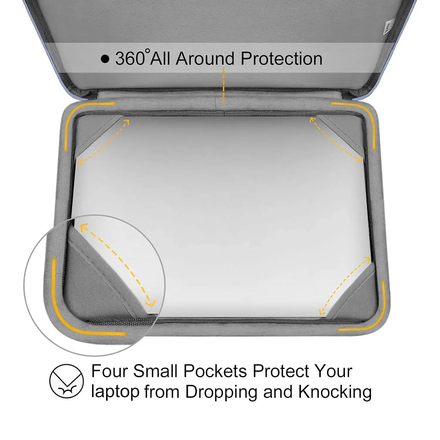 حافظة كمبيوتر محمول واقية MOSISO 360 متوافقة مع MacBook Air/Pro مقاس 13-13.3 بوصة لجهاز MacBook Pro مقاس 14 بوصة