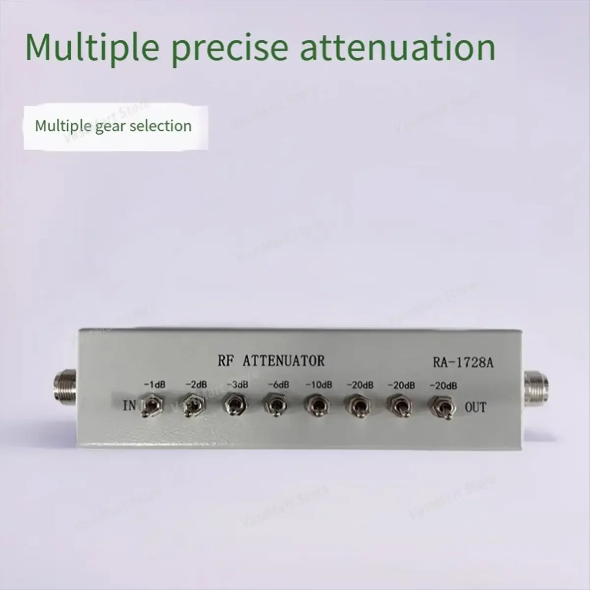 RA-1728A High Frequency Attenuator, 1/2/3/6/10/20dB Steps, Max 82dB Total Attenuation