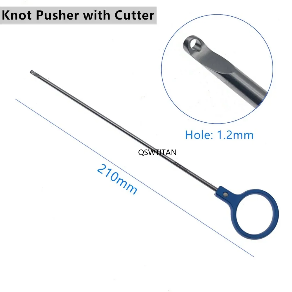 Stainless steel Laparoscopic Knot Pusher Orthopedic instrument medical sport PCL Ligament repair joint cuff knot pusher