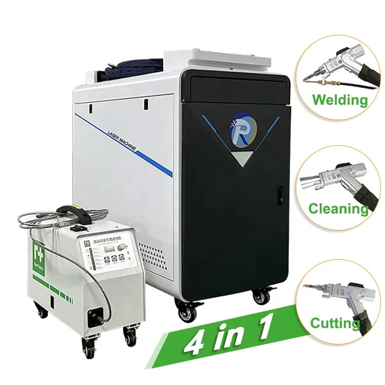 4 In 1 Laser Cleaner Welder Cutter Machine 1000w 1500w 2000w 2500w 3000w Handheld Laser Welding Machine With High Quality
