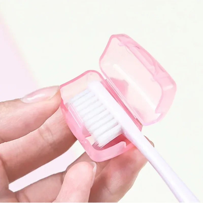5/10 قطعة حافظة السفر المحمولة رأس حامل لفرشاة الأسنان الغطاء الواقي اكسسوارات الحمام الحمام المنظم تخزين فرشاة الأسنان #2