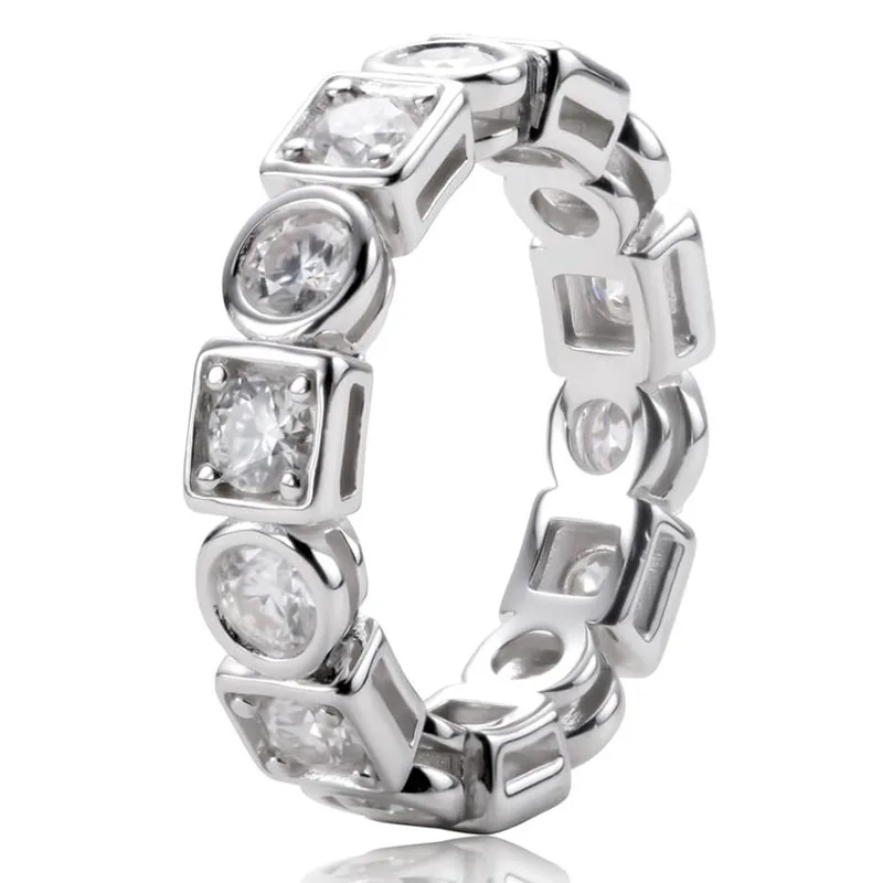 New Arrival Fashion Jewelry Micro-set Zircon Delicate Rings for Wowman