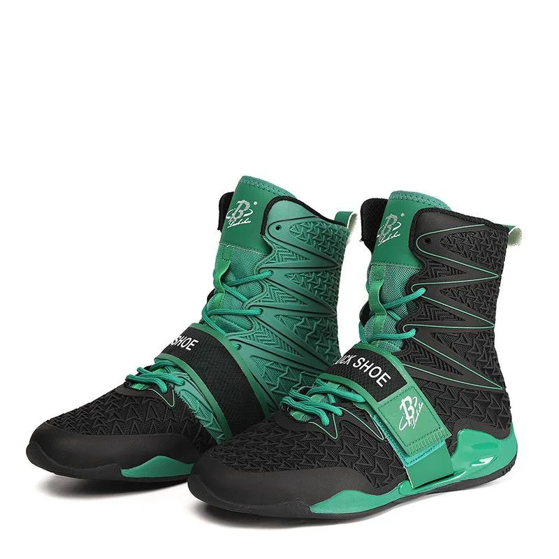 High quality men's and women's wrestling shoes Fashion simple lightweight fitness shoes Professional boxing shoes Anti-skid