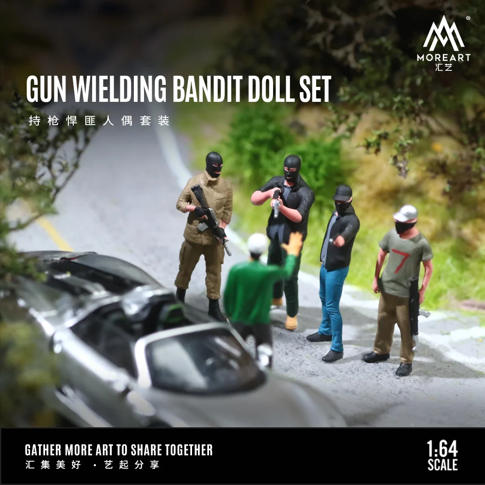 Lainnya seni 1:64 pistol wivel boneka Bandit Set tampilan & koleksi & Hadiah