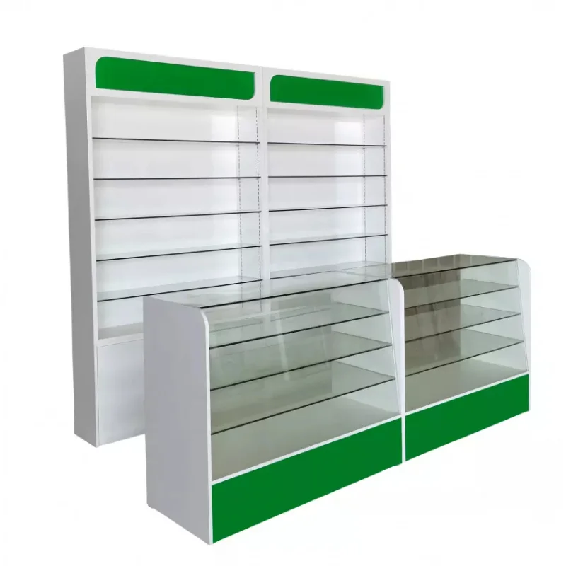 

Customized. hot sales of showcase tempered glass cover futurniture pharmacy counter display