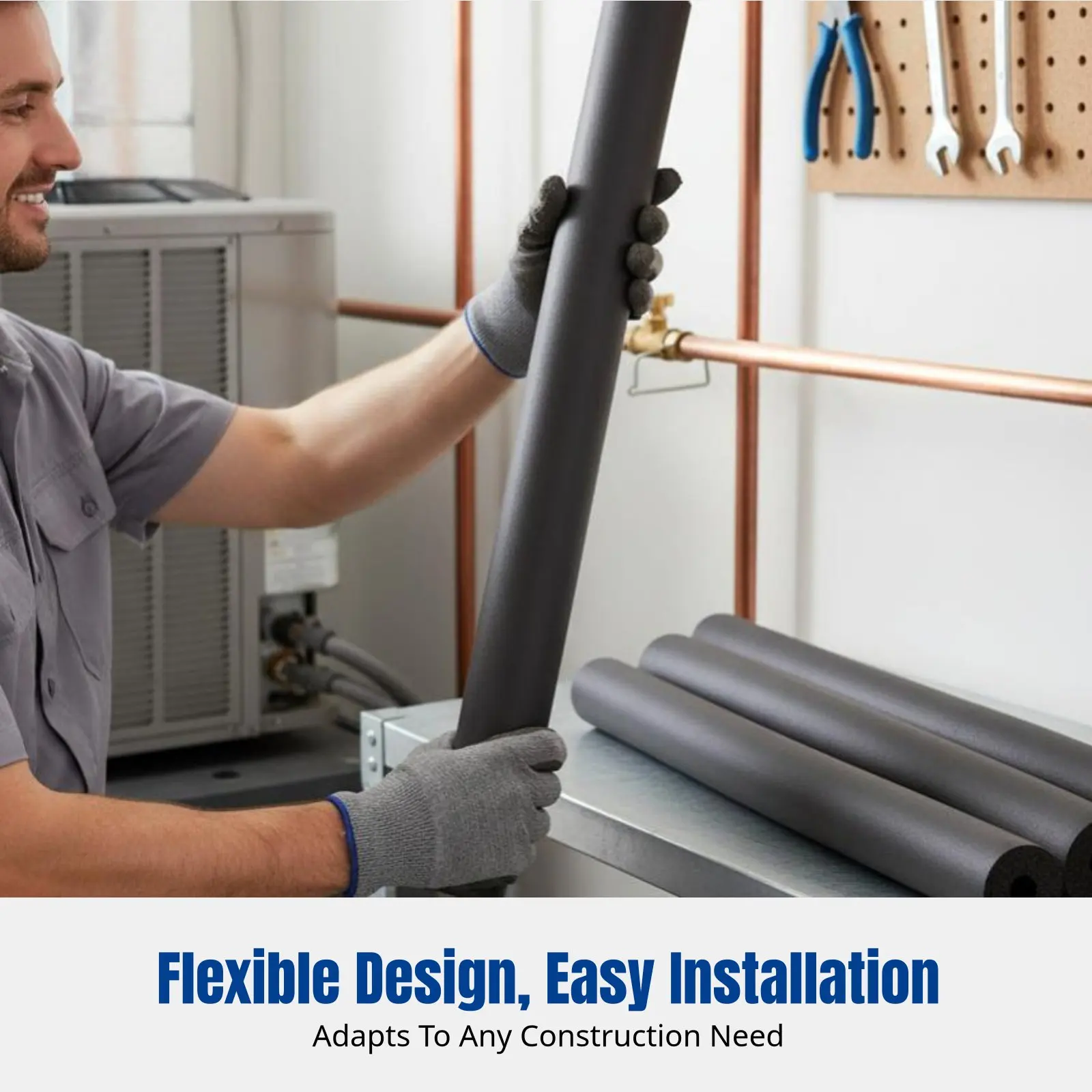 

Медная изоляционная трубка для кондиционеров и солнечных систем, толстая, звукоизоляционная, термостойкая, водонепроницаемая