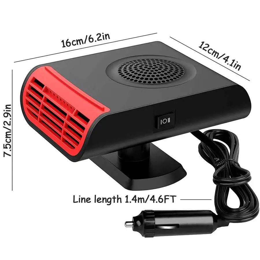 Обогреватель, обогреватель автомобиля, размораживатель с подогревом и охлаждением 2 в 1, противотуманная вилка в прикуривателе для автомобиля, размораживатель лобового стекла Fast De