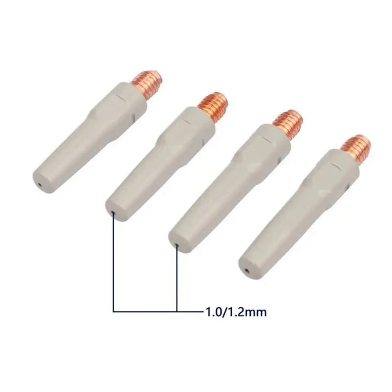 10PCS Anti-Welding Slag Welding Wire Feeding Tips Coated Welding Torch Nozzle MIG Welding Tool Consumables