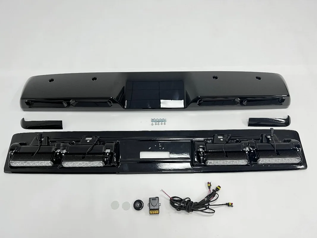 G Class W464 W463a G63 G500 G350D Roof Spoiler for G Class W464 W463a G63 G500 G350D Roof Spoiler with Four LED Light bar view 3