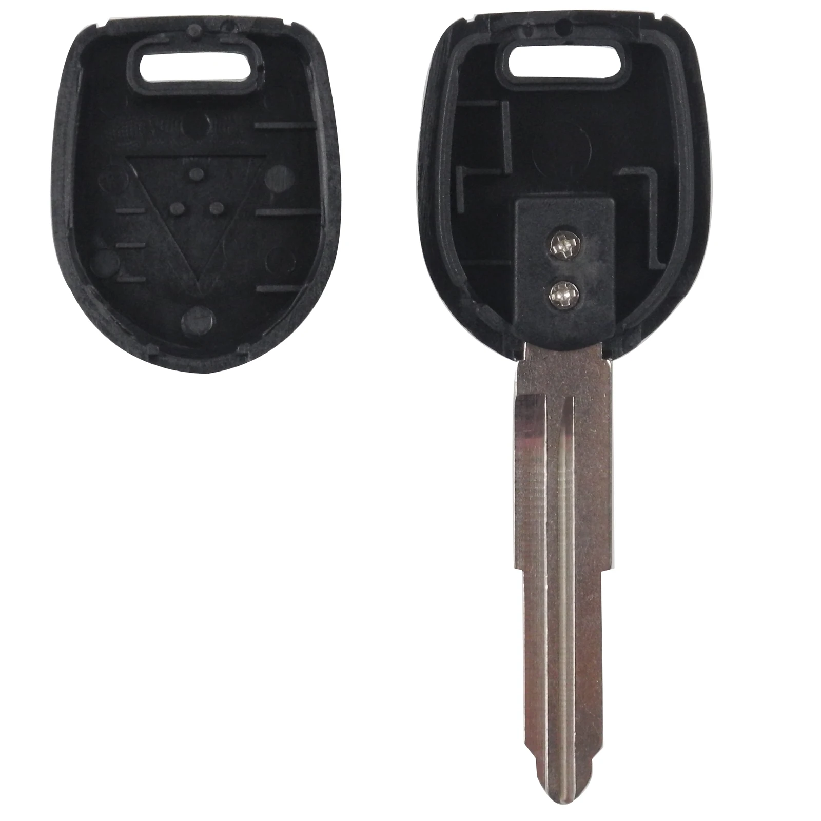 Jingyuqin Transponder Car Key Shell Caes for MITSUBISHI Colt Outlander Mirage Pajero Remote Key Right Blade Styling