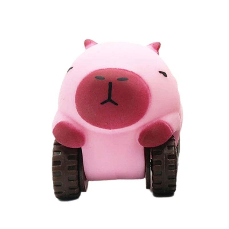 Lovely Capybara Relaxation Car Toy with Elegant and Pressable Designs Use Dropship