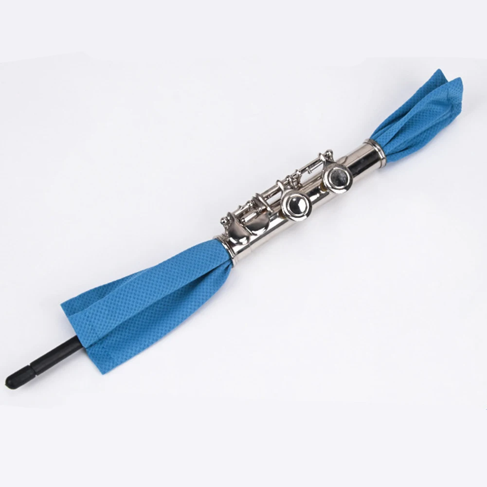 ABS Blue Easy To Use Flute Clarinet Cloth Absorption Flute Multifunctional Absorption Cloth Interior Longevity