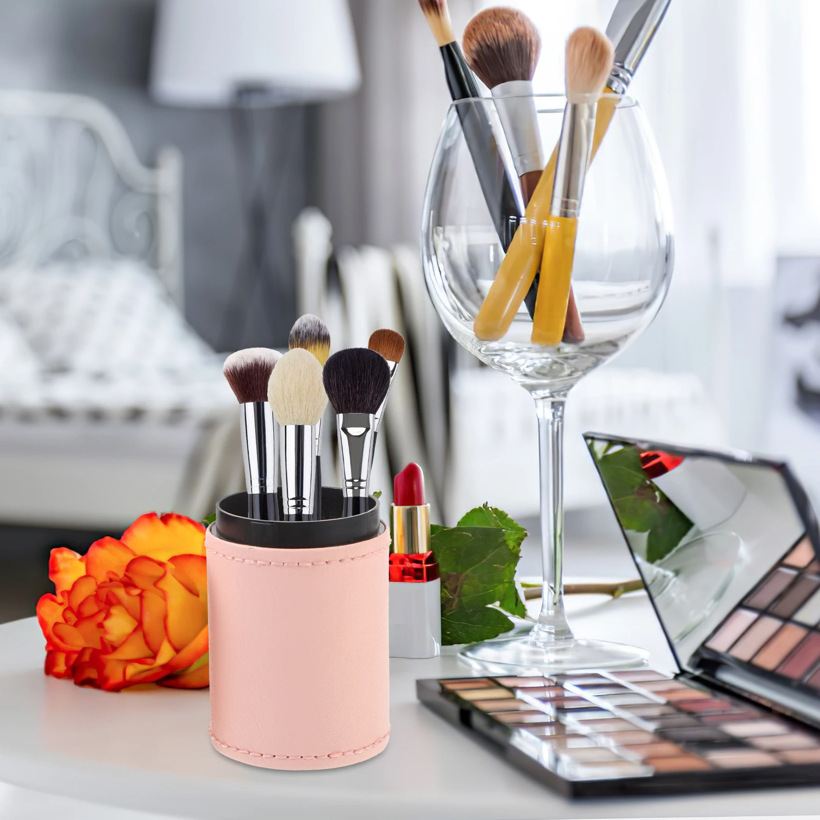 

Makeup Brush Storage Box Desk Organizer Pen Holder Pencil Cup Craft Accessory Teacher Pencil Holder Sophisticated Design Makeup