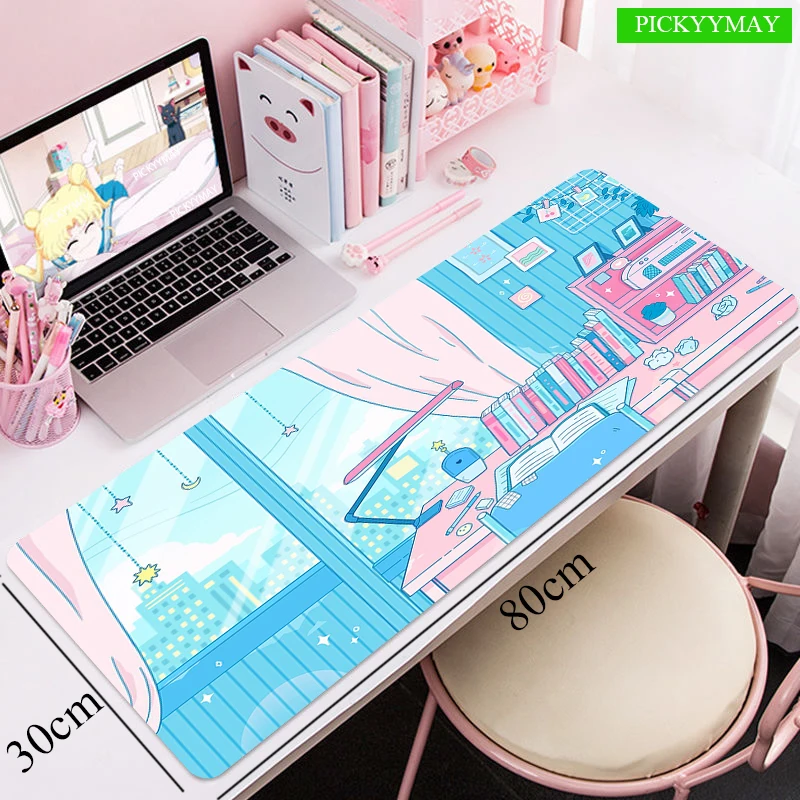 

Cute Large Mouse Pad 100x50cm Big Gaming Mousepad Colorful Keyboard Mat Gamer PC Desk Mat Gaming Mouse Mat Company Mausepad