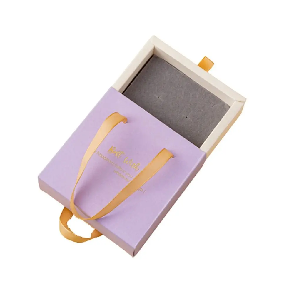 

Jewelry Display Box Party Dust-proof Ring Necklace Pendant Wedding Drawer Jewelry Box Earrings Case Storage Box Gift Packaging