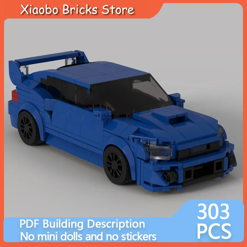 

City Car Speed Champion Model MOC Building Bricks Sportscar WRX Modular Technology Gifts Holiday Assemble Children Toys Suit