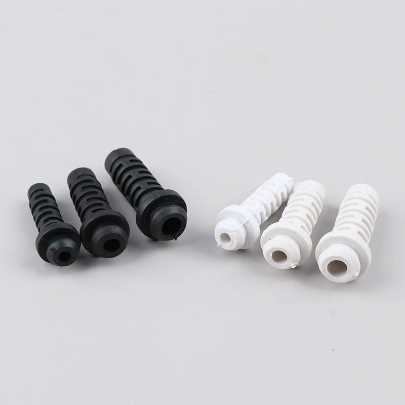 10PCS 3/4/5mm Cable Gland Connector Rubber Strain Relief Cord Boot Protector Wire Cable Sleeve Power Tool Cellphone Charger