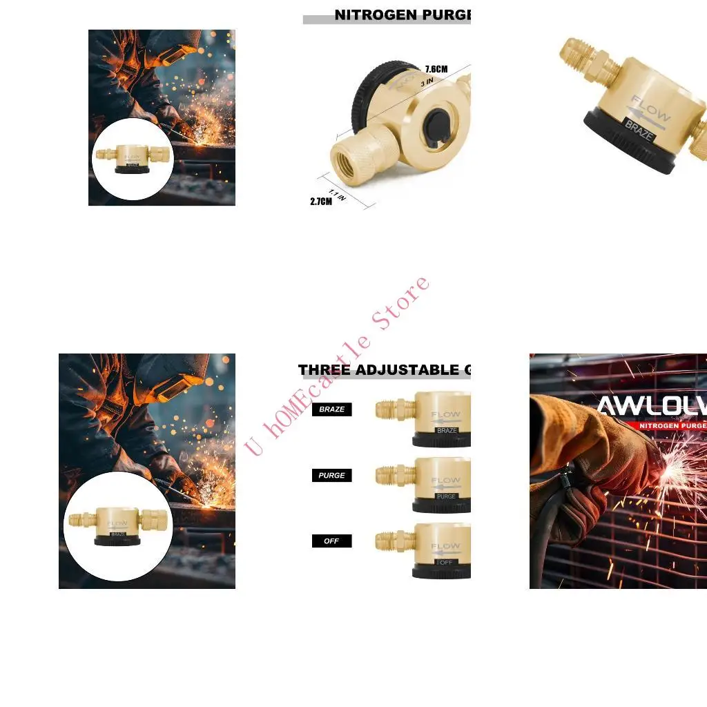 63HF Nitrogen Purge Regulator Copper Control for Lab and Industrial Use Quick Install