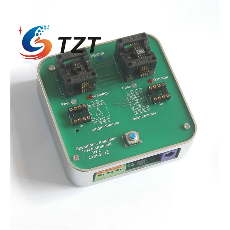 TZT 5.5V-28V Operational Amplifier Tester Instrument OP AMP Tester Suitable for Single & Dual OP AMP