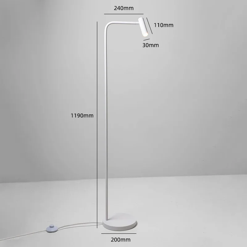 Scandinavische verstelbare wandlamp Moderne eenvoudige LED-tafellampen wit zwart zilver goud nachtkastje kantoorstudie Lezen Vloerverlichting