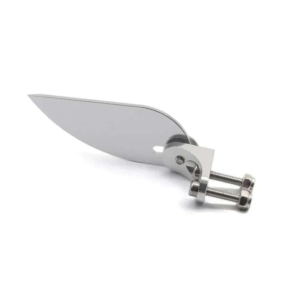 Para aletas giratorias de aluminio ajustables mecanizadas CNC, aletas giratorias de alta precisión, 55mm de longitud, 21mm de ancho para barco RC