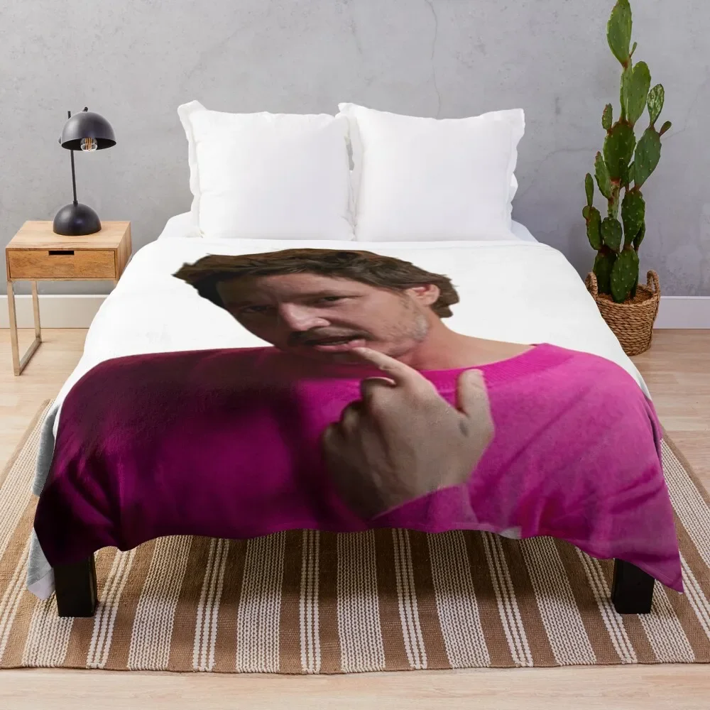 sexy pedro pascal Throw Blanket Luxury St Cute Fluffys Large Bed covers Blankets