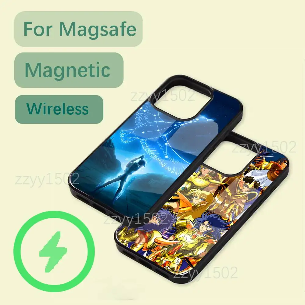

S-Saint Seiya Knights Zodiac Phone Case For iPhone 17,16,15,14,13,12,11,Pro,Max,Plus,Mini,SE4,E Magsafe Wireless Charging