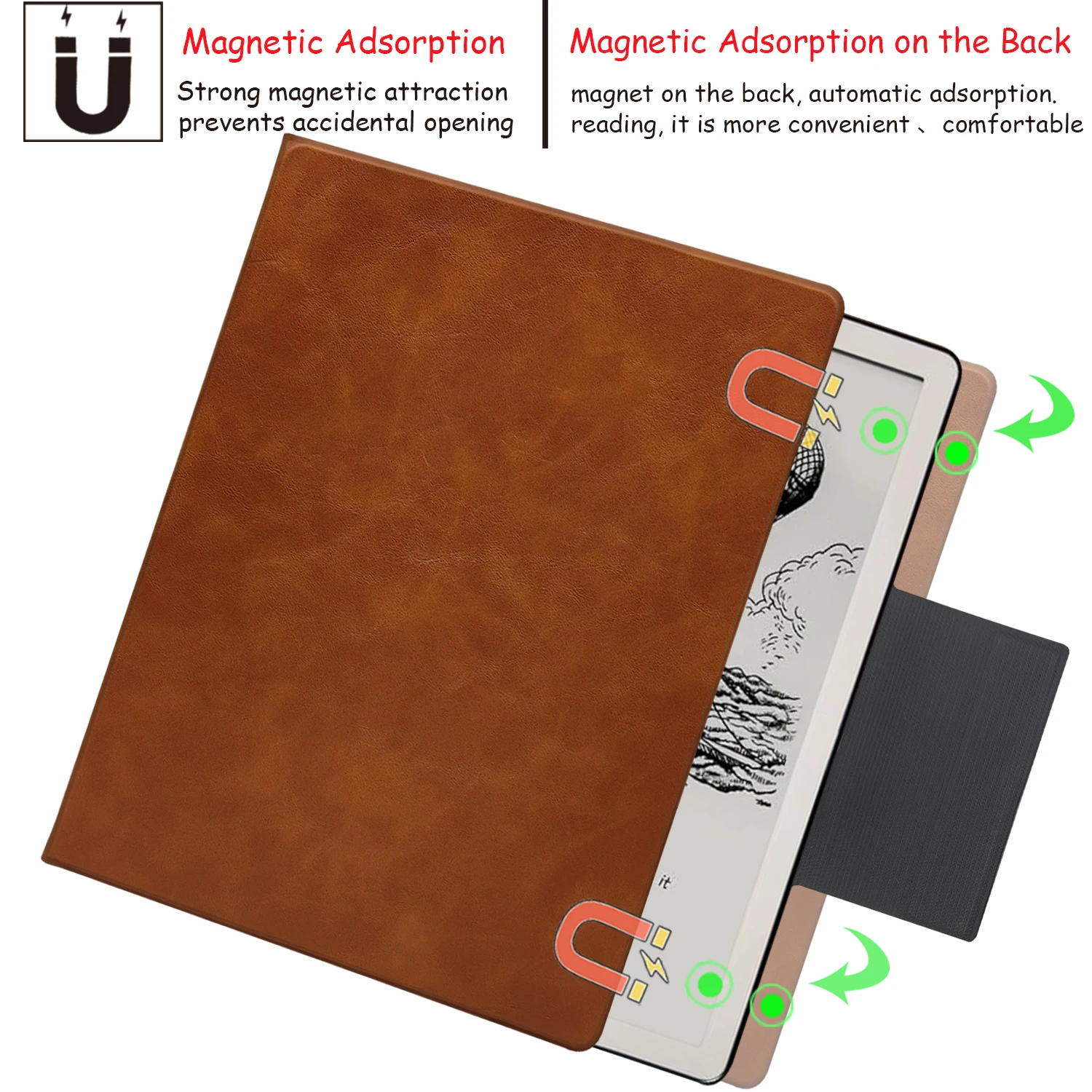 GAUGGER Magnetic Stand Case for Kindle Scribe - Ultra-Thin Cover Auto Sleep/Wake Pen Buckle for 10.2\'\' Kindle Scribe 2022/2024