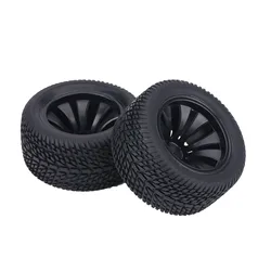 2Pcs/set Rubber Tyre Tires & Plastic Hubs Wheel for 1:12 RC Car Racing Car Truck