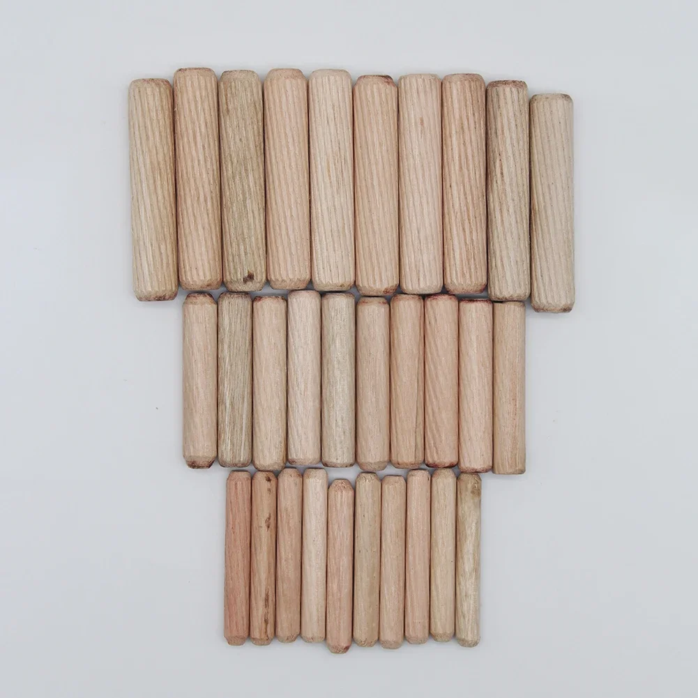 300pcs 6mm 10mm 10mm Wooden Dowel Cabinet Drawer Round Fluted Wood Craft Dowel Pins Rods Set Furniture Fitting Dowel Pin
