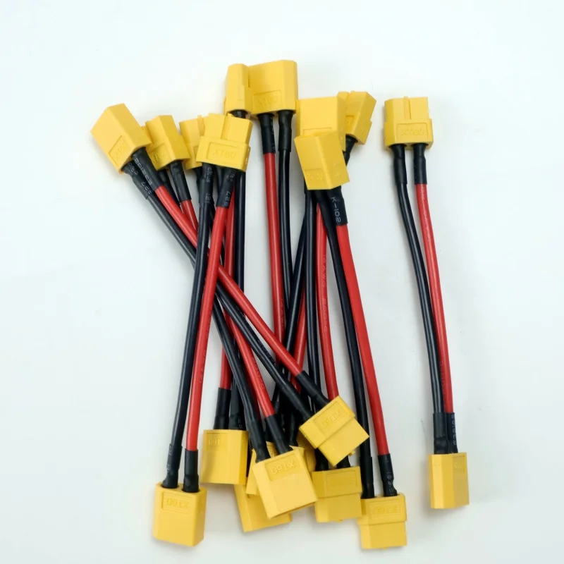 4Pcs/8Pcs XT60 Battery Connector 14AWG 10cm Silicone Wire Male/Female Dual Extension for Battery Charger Motor DIY