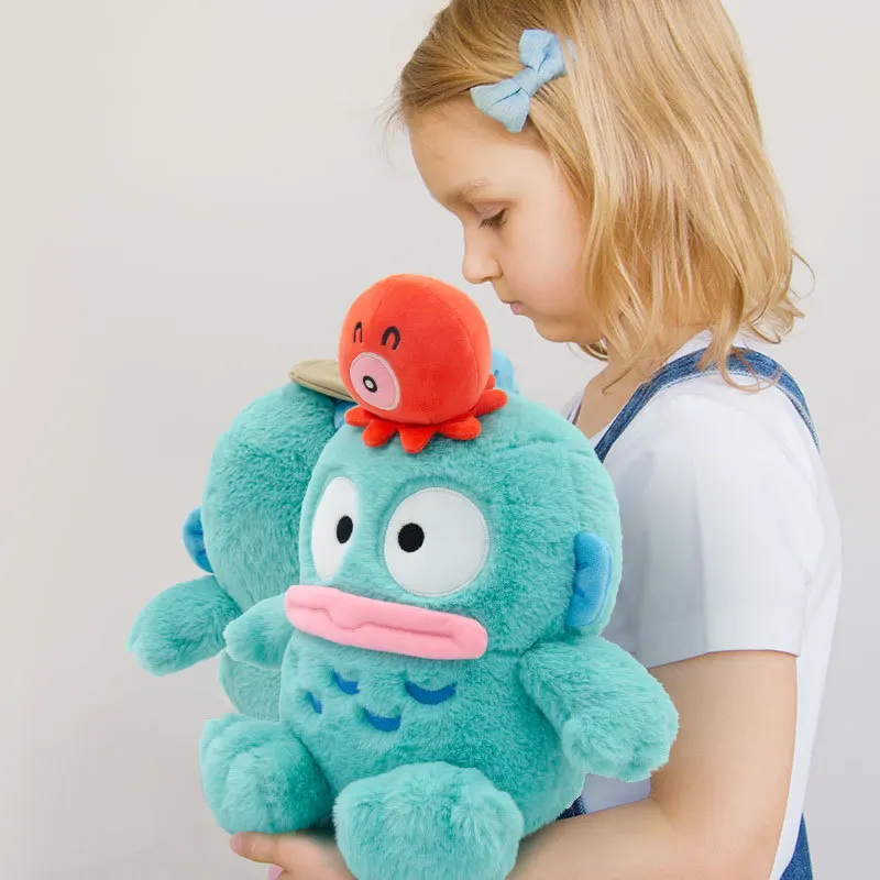 100% autentico Sanrio Hangyodon Cartoon peluche Hanton bambole di peluche cuscino di tiro regalo di compleanno bambini amici decorazione di Halloween