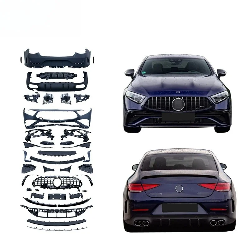 

C257 Bumper for Benz CLS Class W257 Upgrade CLS53 AMG Body Kit MT Front Bumper Rear Bumper Diffuser Exhaust Pipe 2019-2023