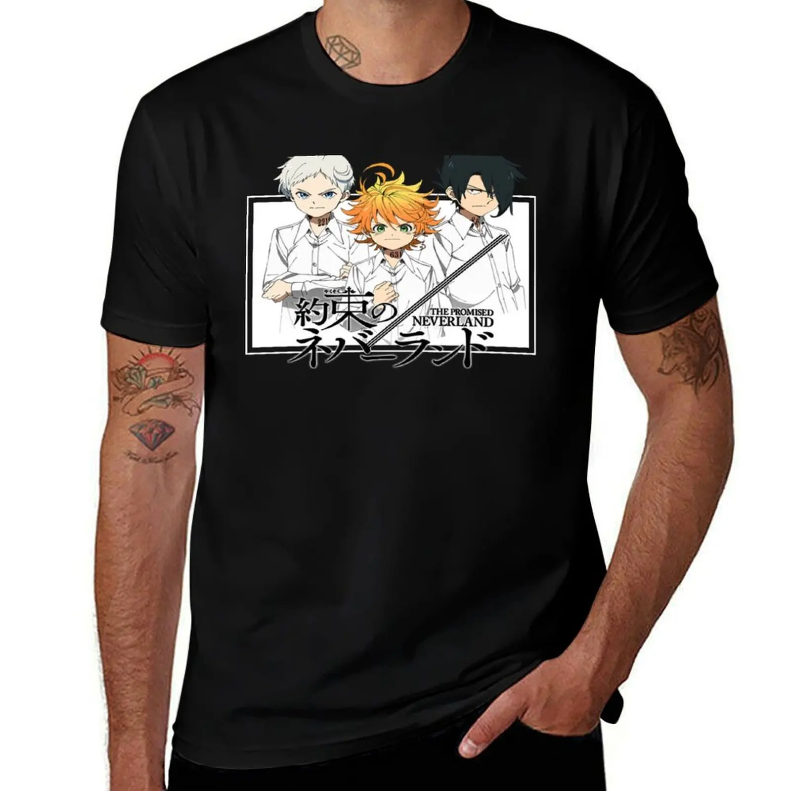 

The Promised Neverland T-Shirt man t shirts cotton graphic t shirts for man T-Shirt