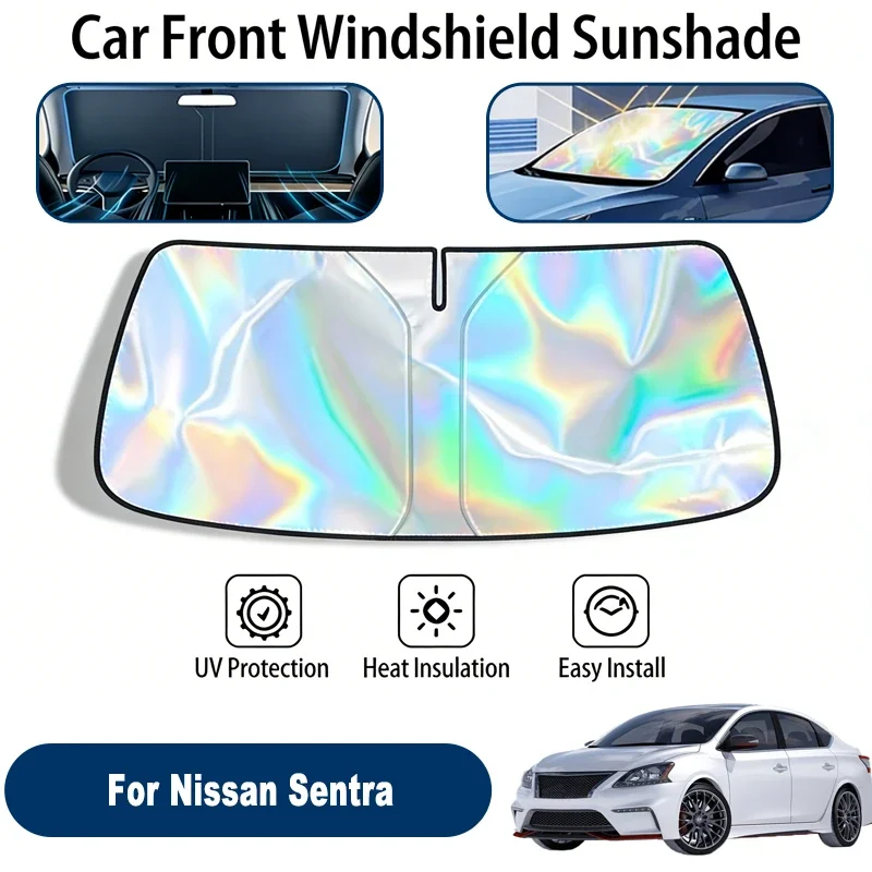 

Car Windshield Sun Shade UV Reflective Sun Visor Protection Cover For Nissan Sentra B16 B17 B18 2006-2026