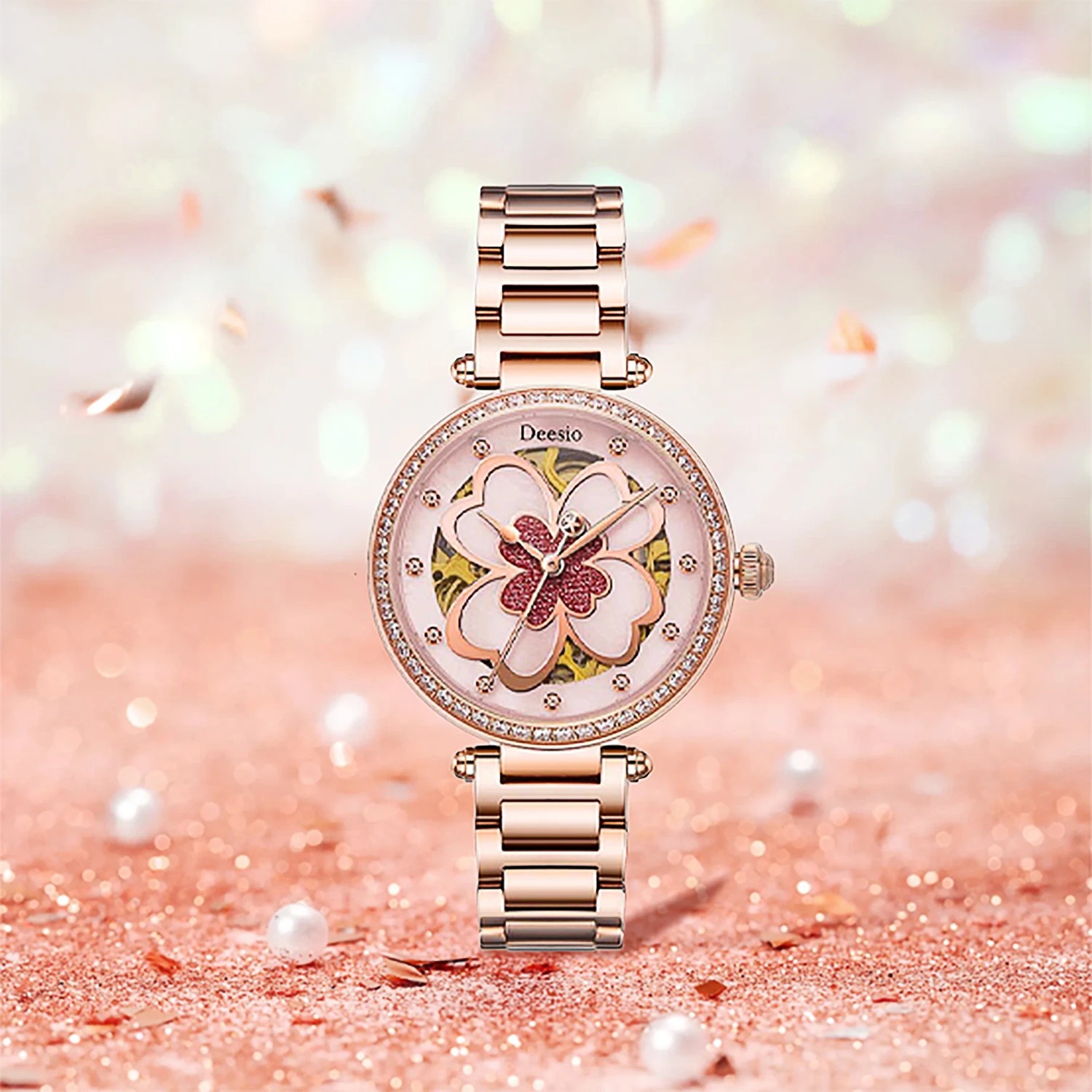 Deesio Women's Automatic Mecha - đánh giá và giá Skeleton Mechanical Watch