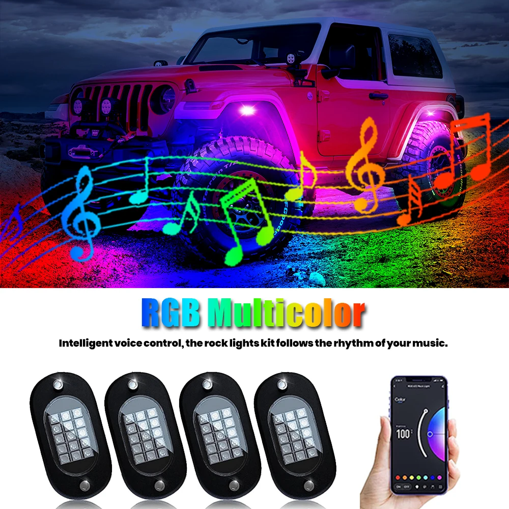4 Pods Led Rock Lig… - image