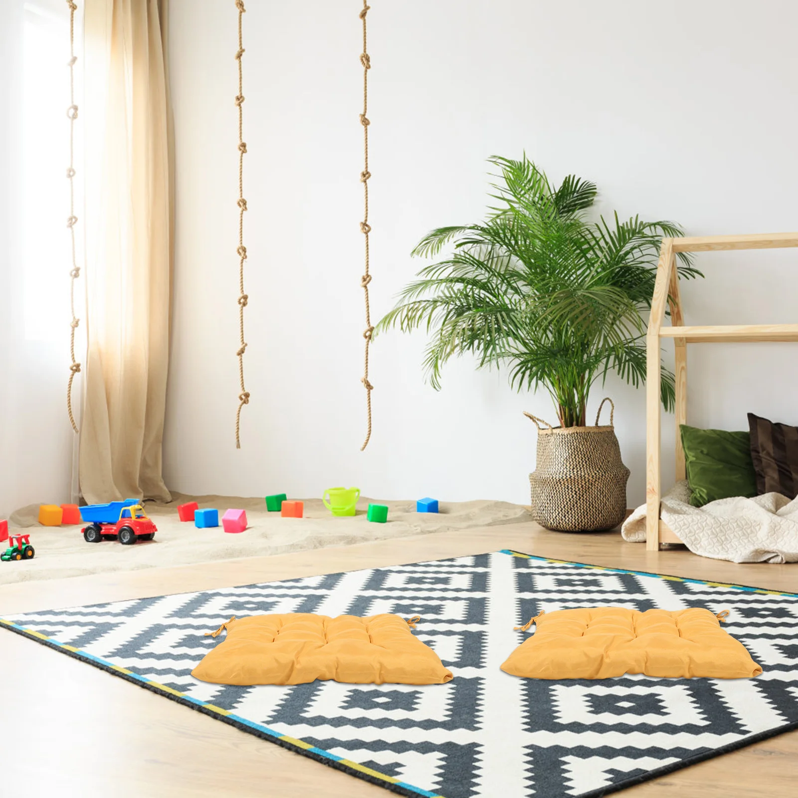 

Thickened Seat Cushion for Rocking Chair Outdoor Portable Butt Pillow Comfortable Stool Cushion Square Home Accessory