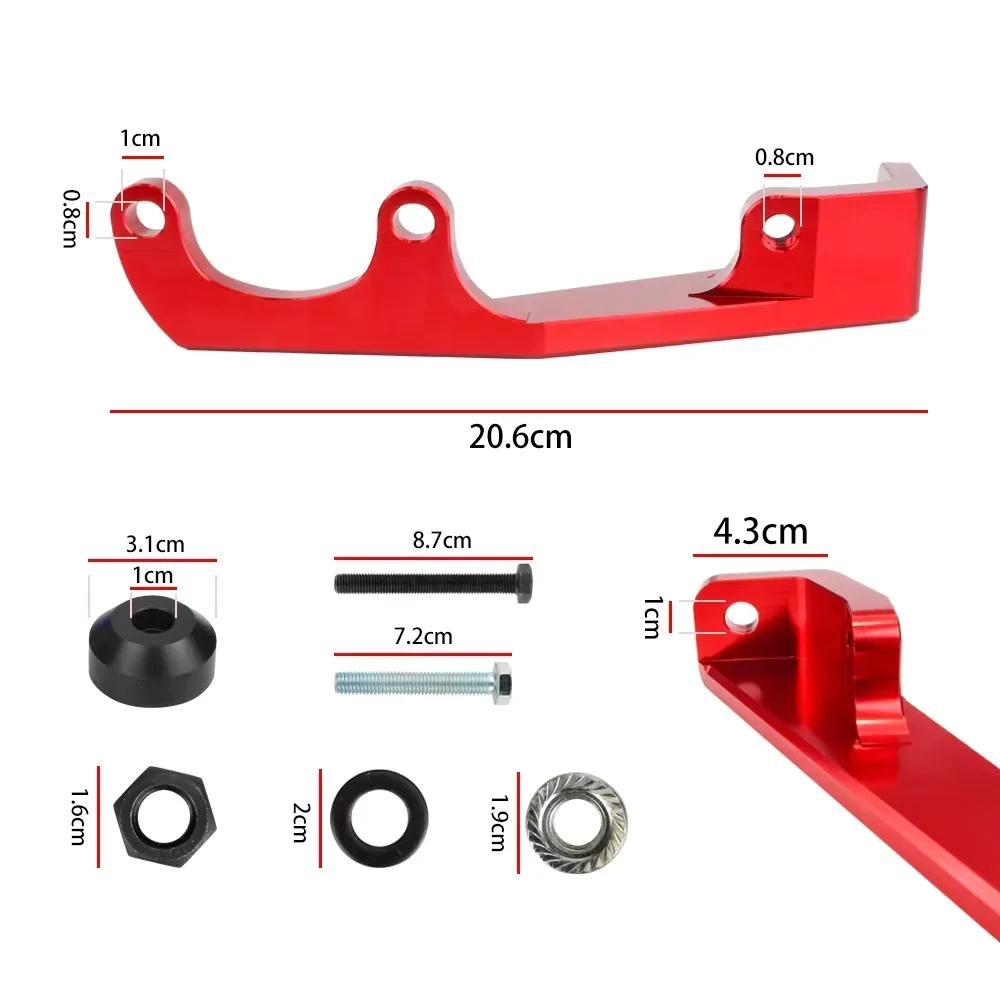 Nowy Styl Mocowanie Pompy Sprzęgła Metalowe Wytrzymałe Subaru WRX STI 2008-2014 Impreza 2008-2011 Aluminiowy Uchwyt Czerwony