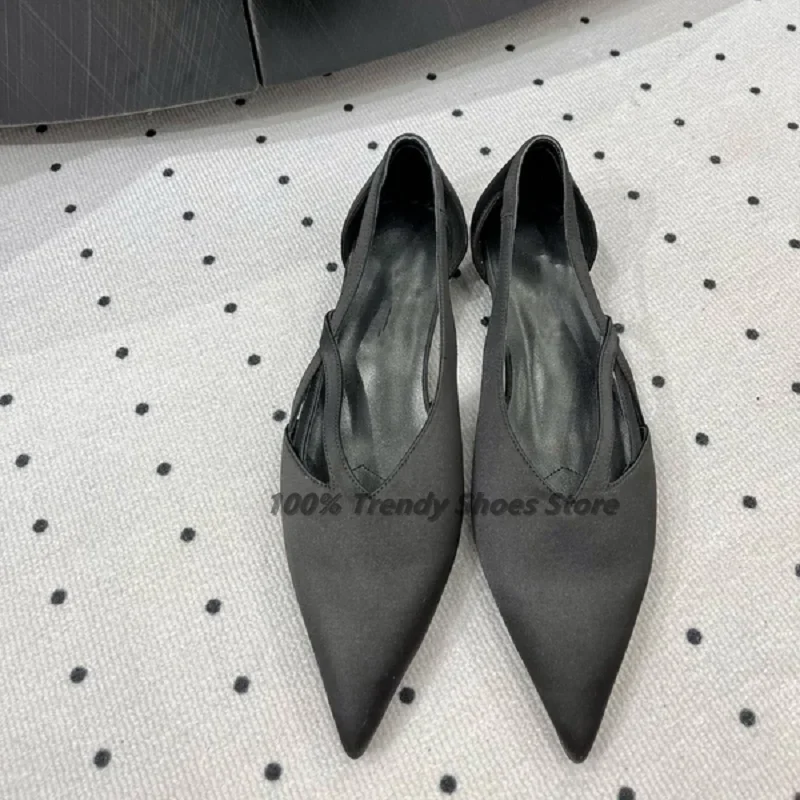 Elegante Seide Dünne Streifen Hohl Vielseitige Sandalen Für frauen Sommer Starke Ferse Neue flache schuhe Außenhandel frauen Schuhe