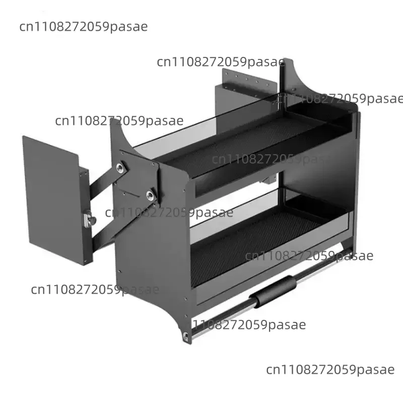 

Kitchen Cabinet with Soft-Close Mechanism, Pull-Down Basket, Drawer-Style, Double-Pane Glass Wall Cabinet