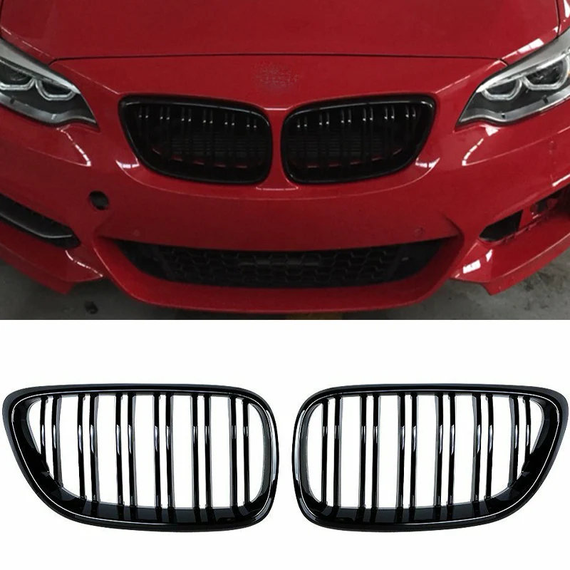 

Front Bumper Racing Radiator Mesh Grill for BMW 2 Series F22 F23 F24 2014-2021 Year Front Kidney Grilles 220i 230i M240i M2