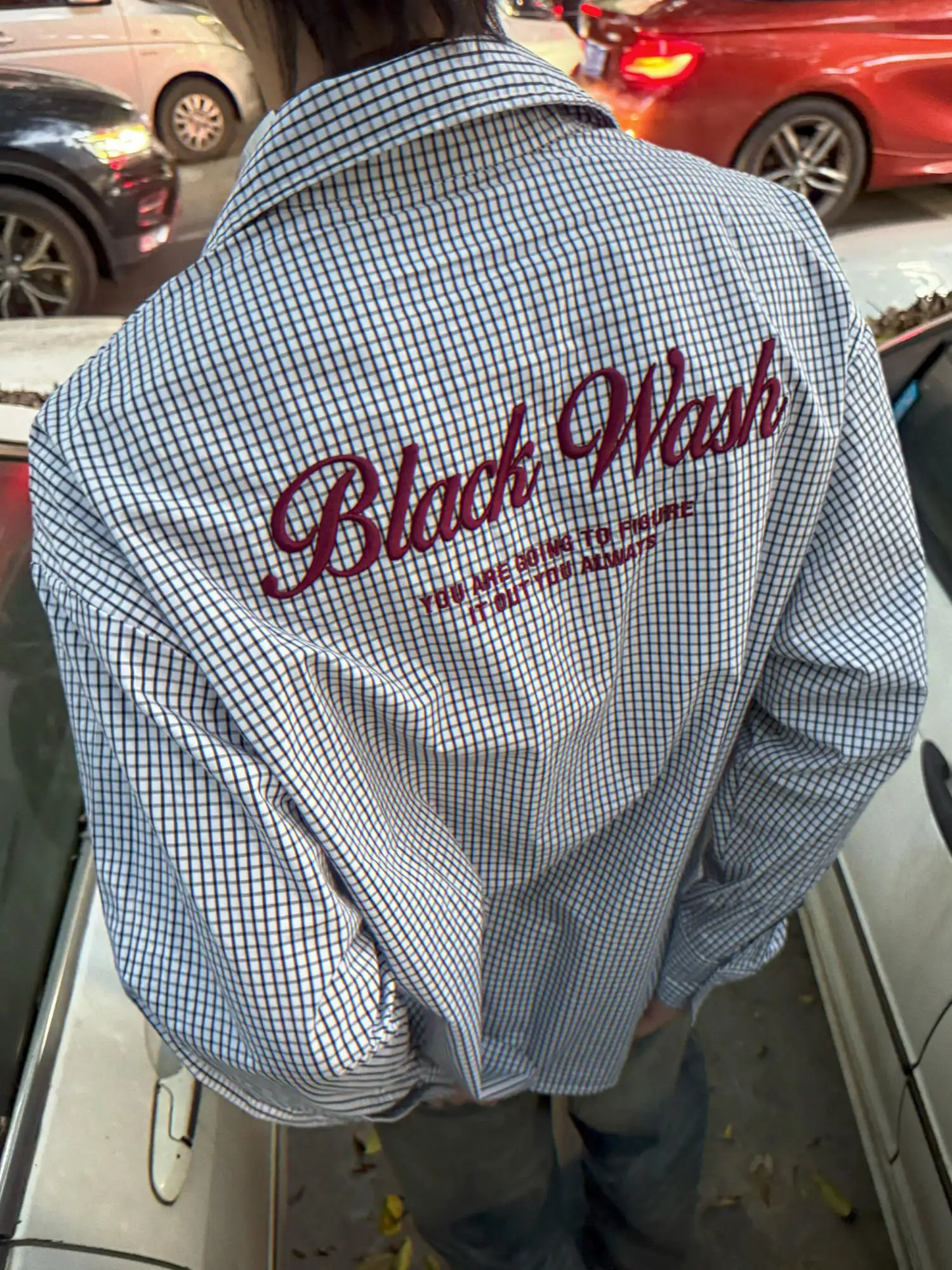 

Ретро-куртка в американском стиле с вышивкой и клетчатым узором, с длинными рукавами, повседневная, универсальная, премиум-класса, на пуговицах, для молодежи