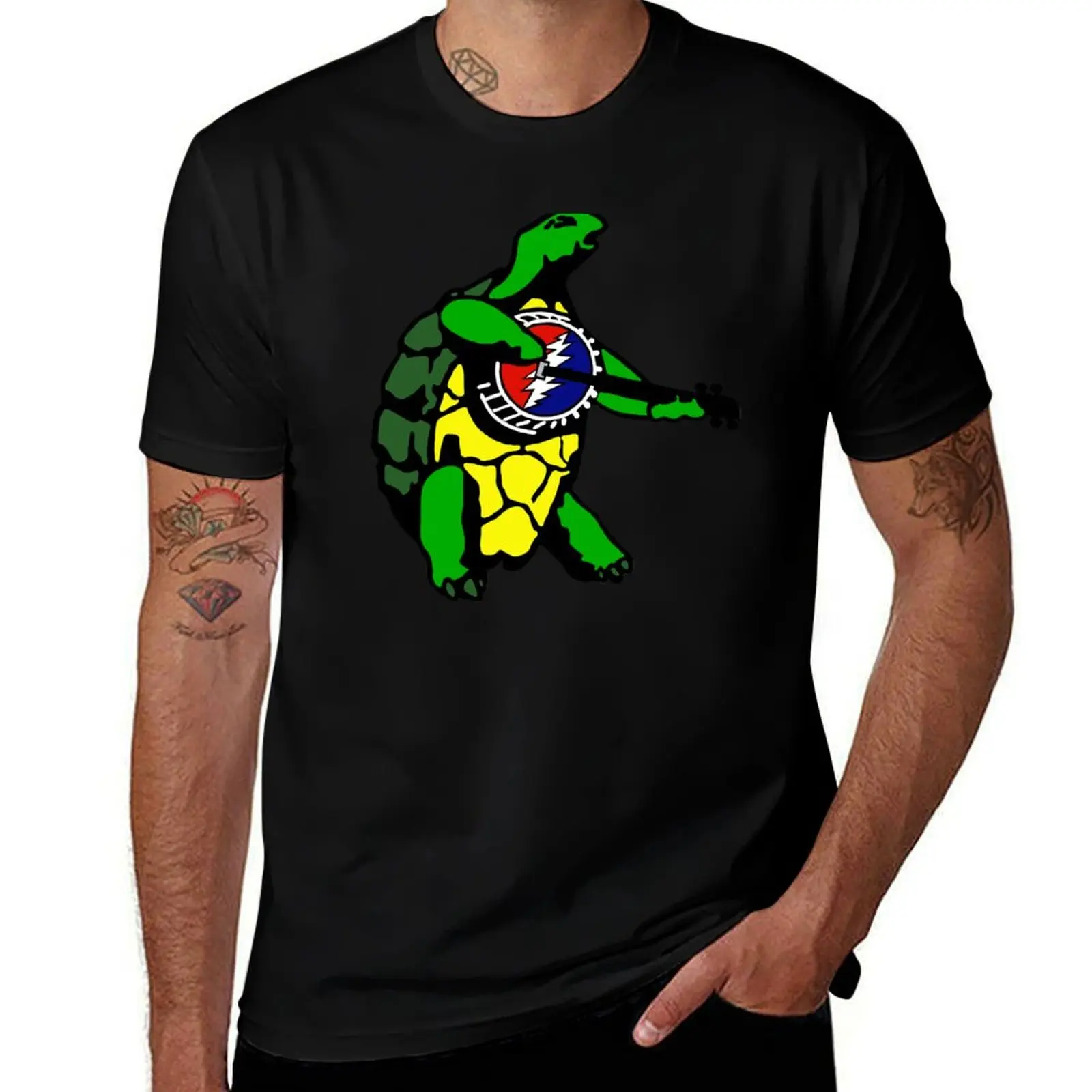Dancing Terrapin T-Shirt Casual Light Summer Short Sleeve Top T-Shirt