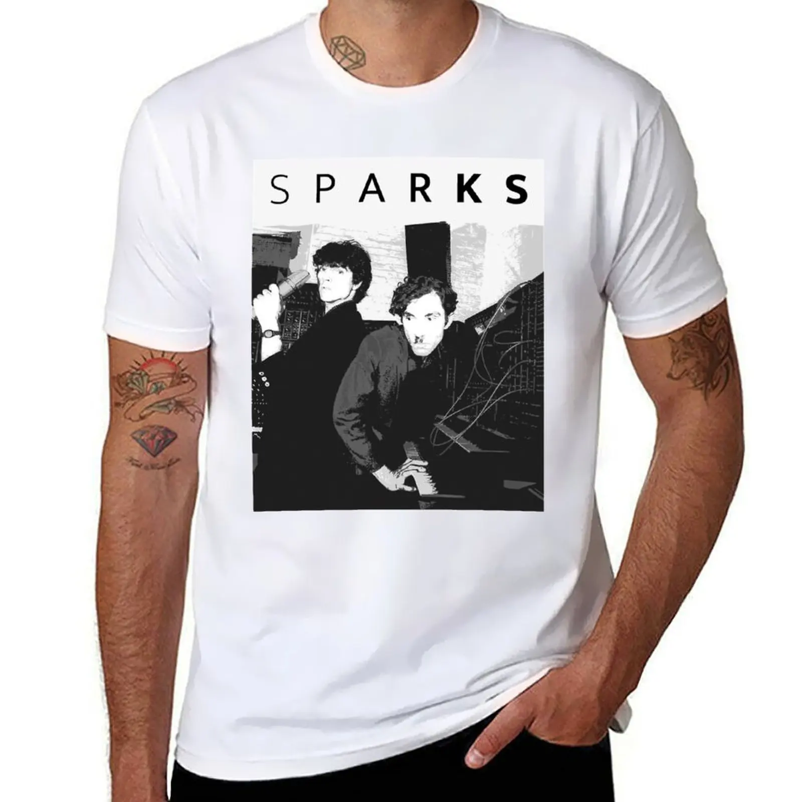 

Sparks band, Sparks brothers , Ron Mael T-Shirt Casual Basic Short Sleeve T-Shirt