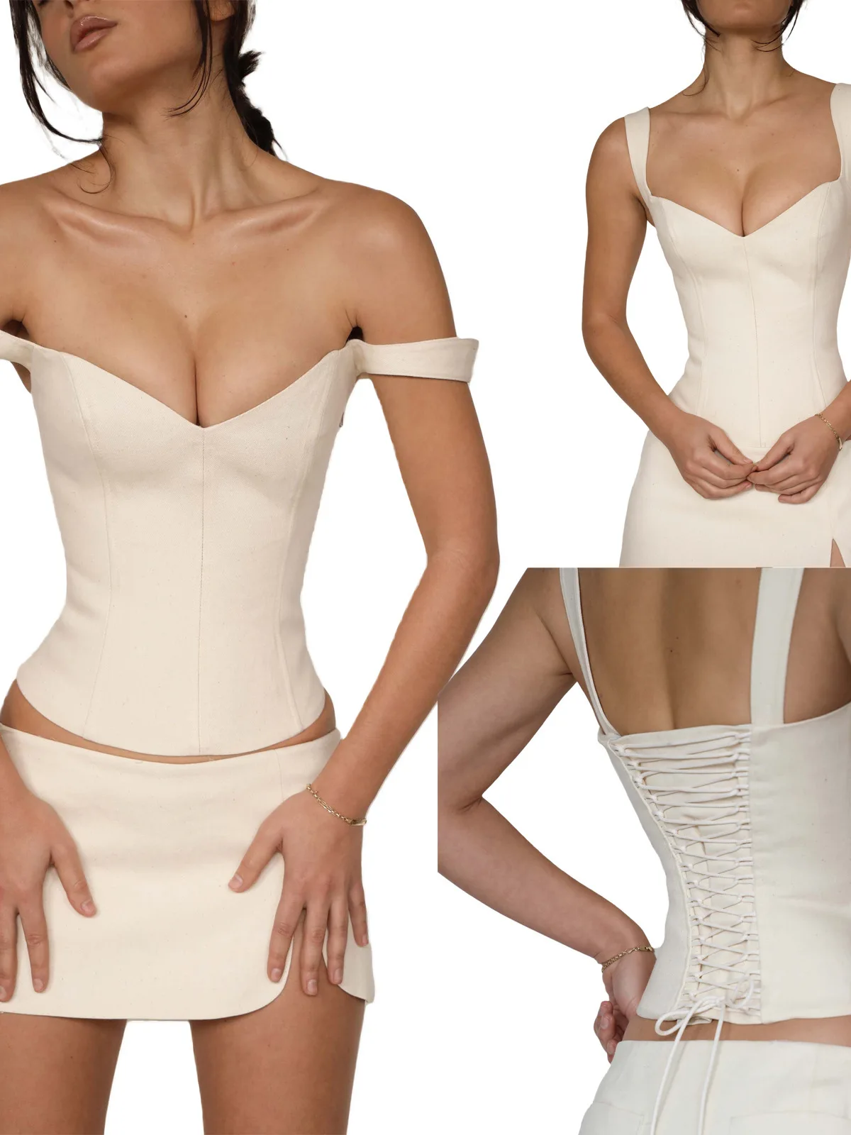 

Pure Cotton Bandage Top Tightening Abdomen Tube Top Knitted Ultra Thin Base irt Women's Faion Spring Autumn Season