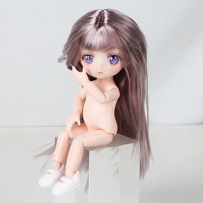 3D Cartoon-Style Anime Figurine Toy Set - Barbie-Style Child Body Doll Multiple Styles Available Nude Dolls without Clothes view 3